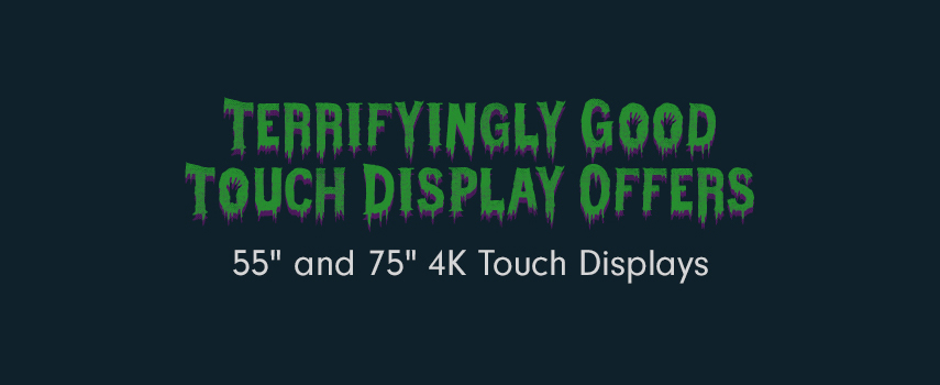 55” and 75” Interactive 4K Touch Displays